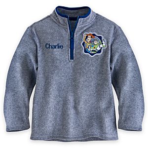 Woody and Buzz Lightyear Fleece Pullover for Boys - Personalizable