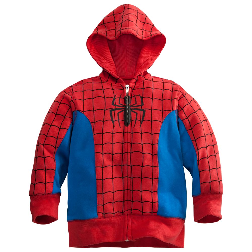 Zip Fleece Spider-Man Hoodie for Boys