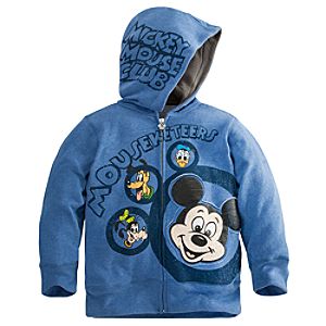 Zip Fleece The Mickey Mouse Club Mickey Mouse Hoodie for Boys