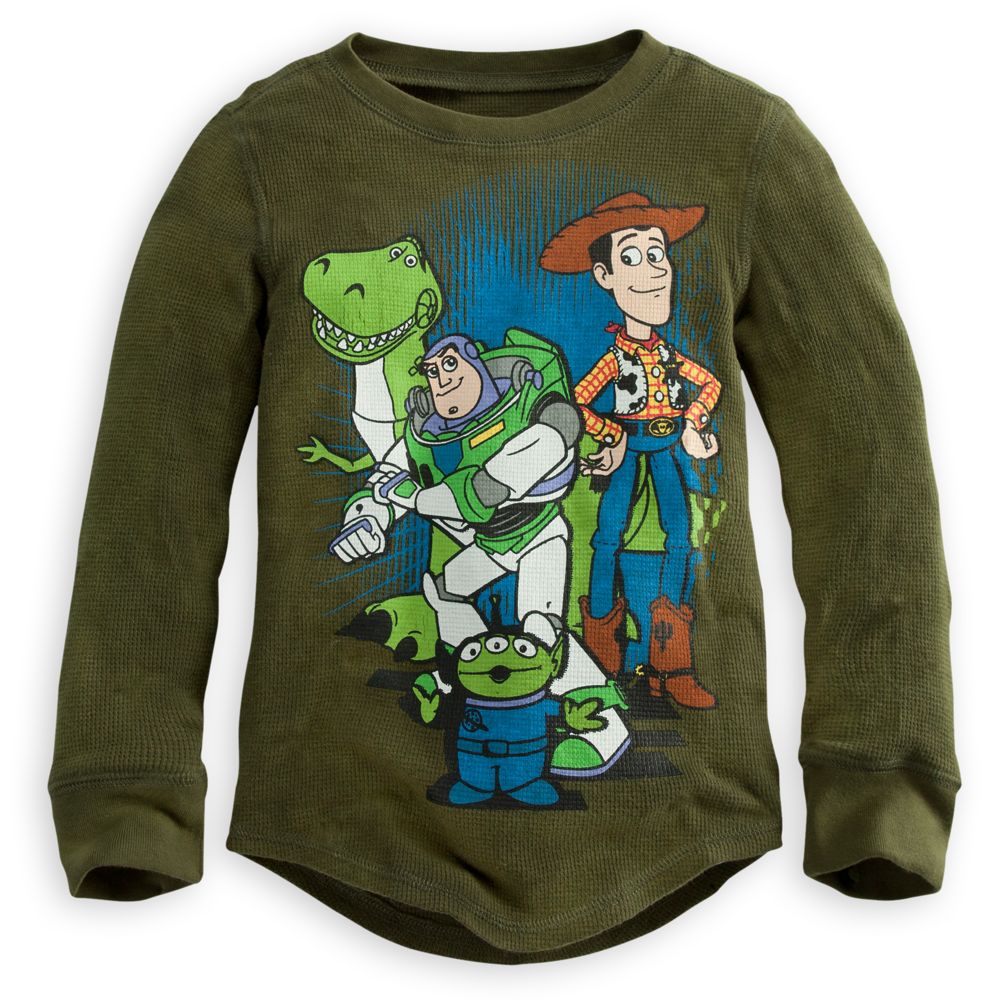 Long Sleeve Thermal Toy Story Tee for Boys