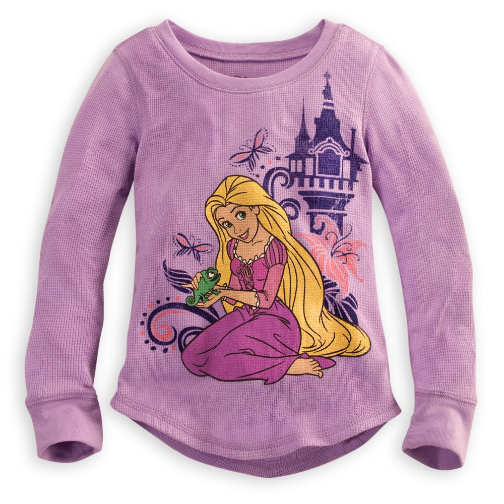 Long Sleeve Thermal Rapunzel Tee for Girls