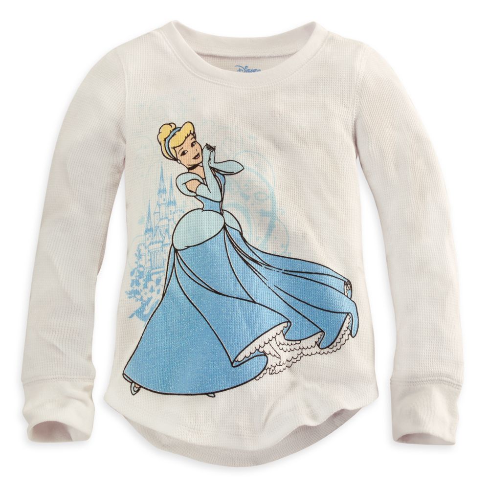 Long Sleeve Thermal Cinderella Tee for Girls