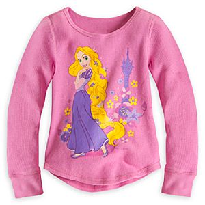 Rapunzel Long Sleeve Thermal Tee for Girls