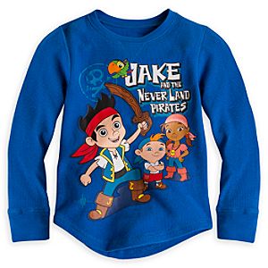 Jake and the Never Land Pirates Long Sleeve Thermal Tee for Boys