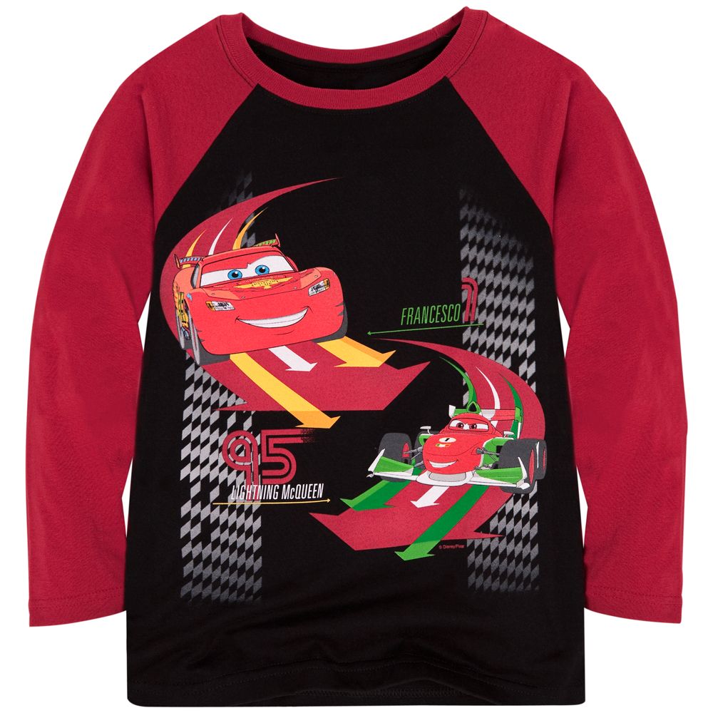 Raglan Long Sleeve Cars 2 Tee for Boys -- Made with Organic Cotton