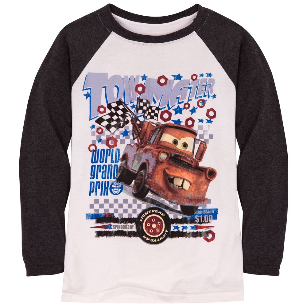 Raglan Long Sleeve Tow Mater Tee for Boys -- Made with Organic Cotton