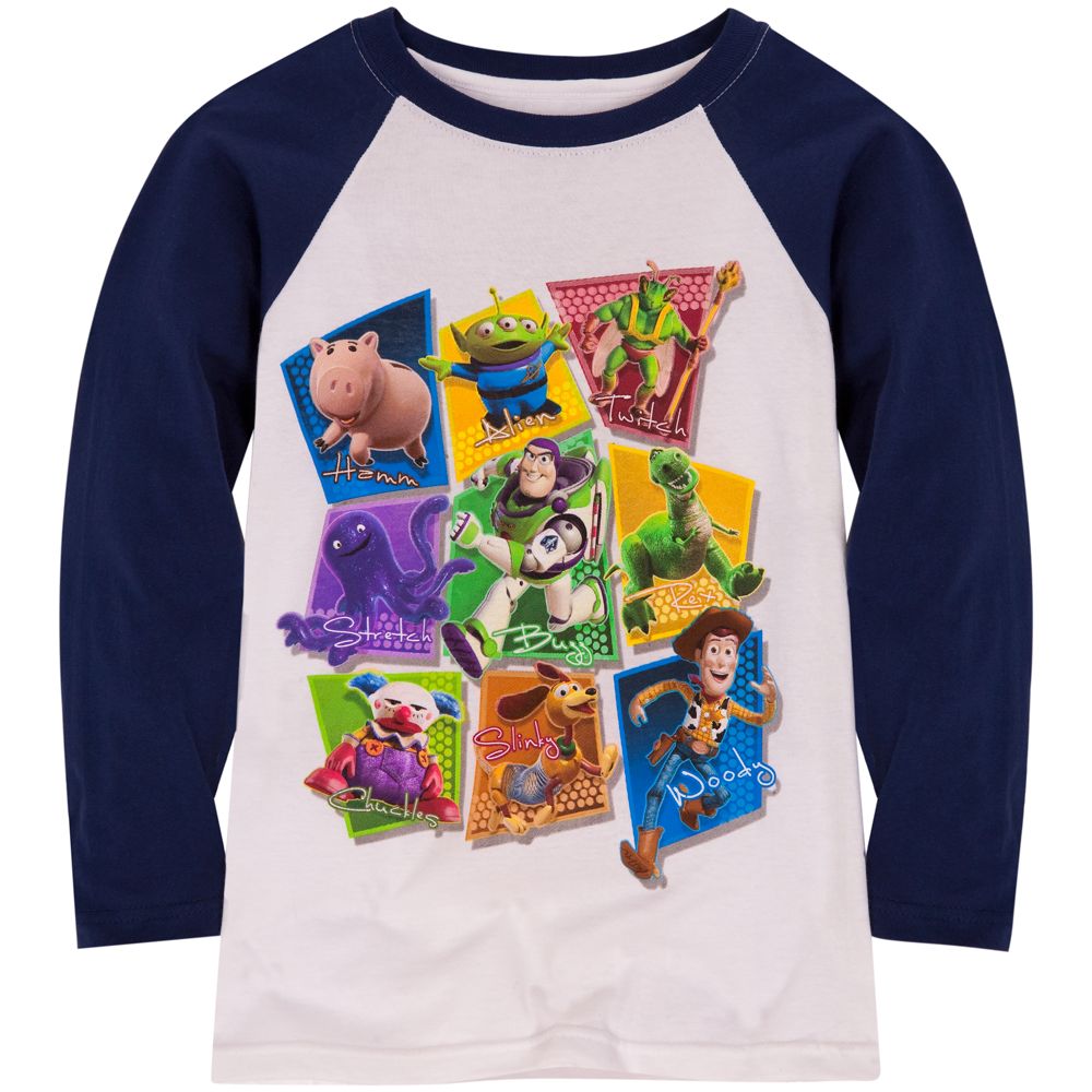 Raglan Long Sleeve Toy Story Tee for Boys -- Made with Organic Cotton
