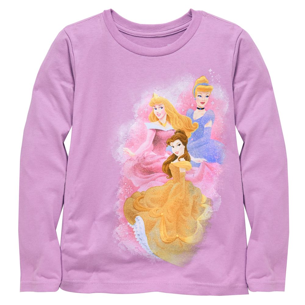Organic Cotton Long Sleeve Disney Princess Tee for Girls
