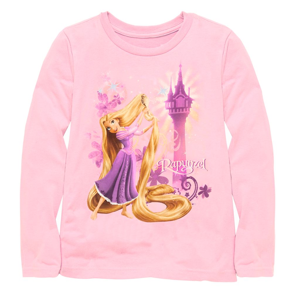 Long Sleeve Rapunzel Tee for Girls -- Made With Organic Cotton