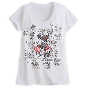 Mickey and Minnie Mouse Tee for Women