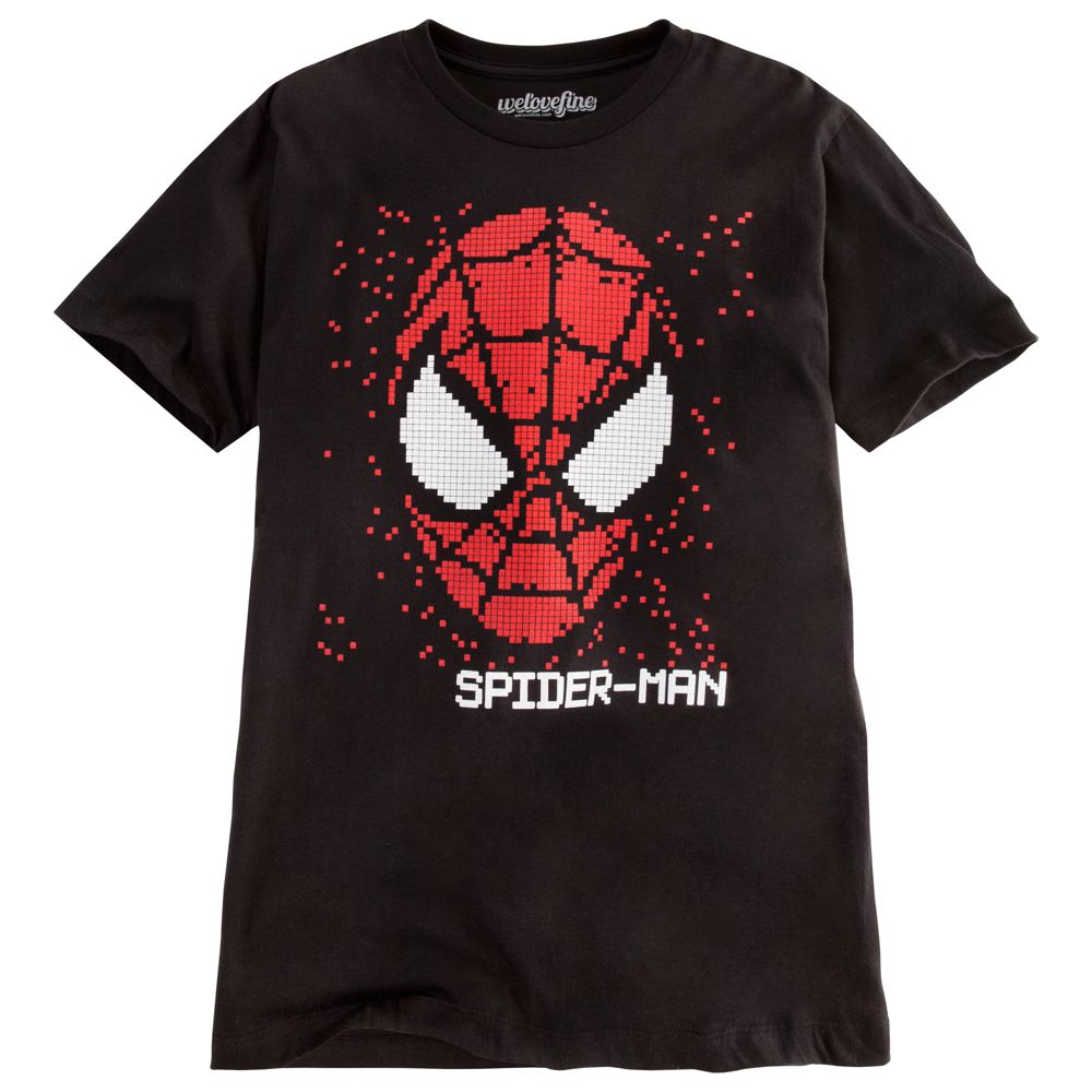 Pixilated Spider-Man Tee for Men