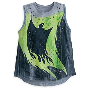 Maleficent Gray Studded Tank for Women
