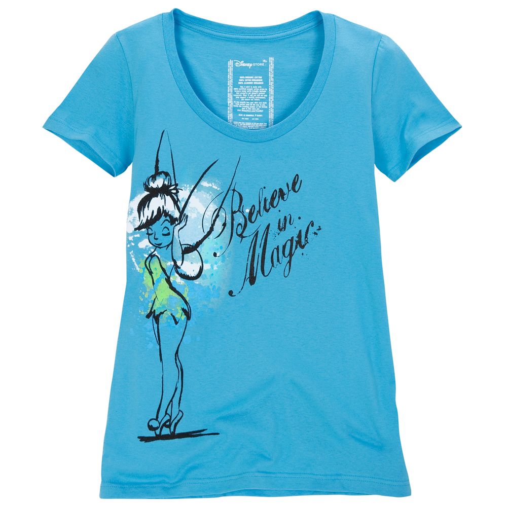 Scoop Neck Tinker Bell Tee for Women -- Made With Organic Cotton