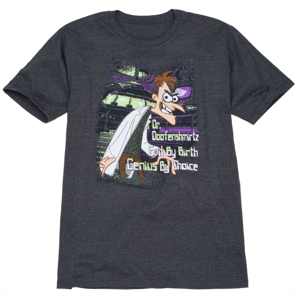 Phineas and Ferb Dr. Doofenshmirtz Tee for Men -- Made With Organic Cotton