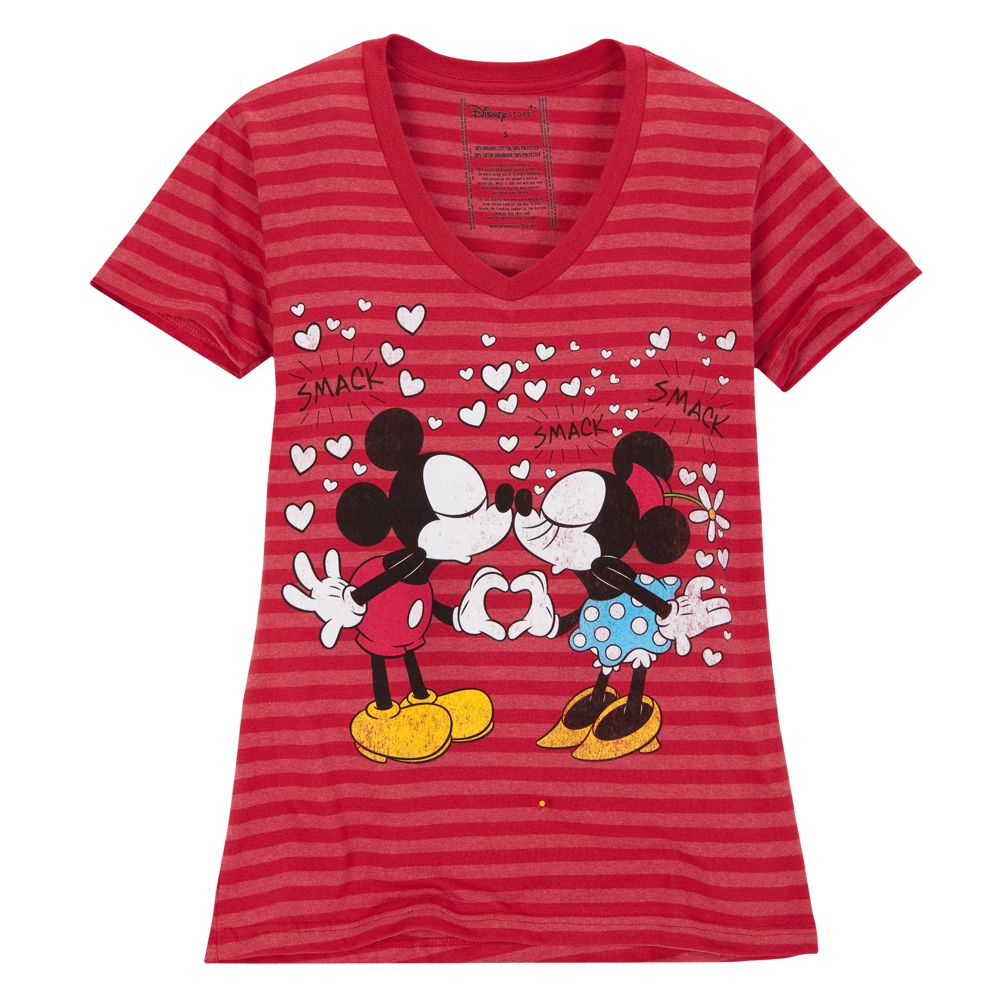 Eskimo Kiss Mickey and Minnie Mouse Tee -- Made With Organic Cotton