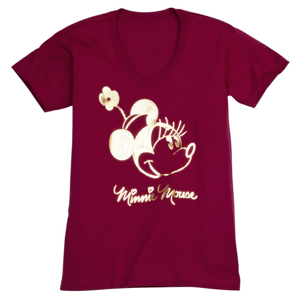 V-Neck Minnie Mouse Tee for Women -- Made With Organic Cotton