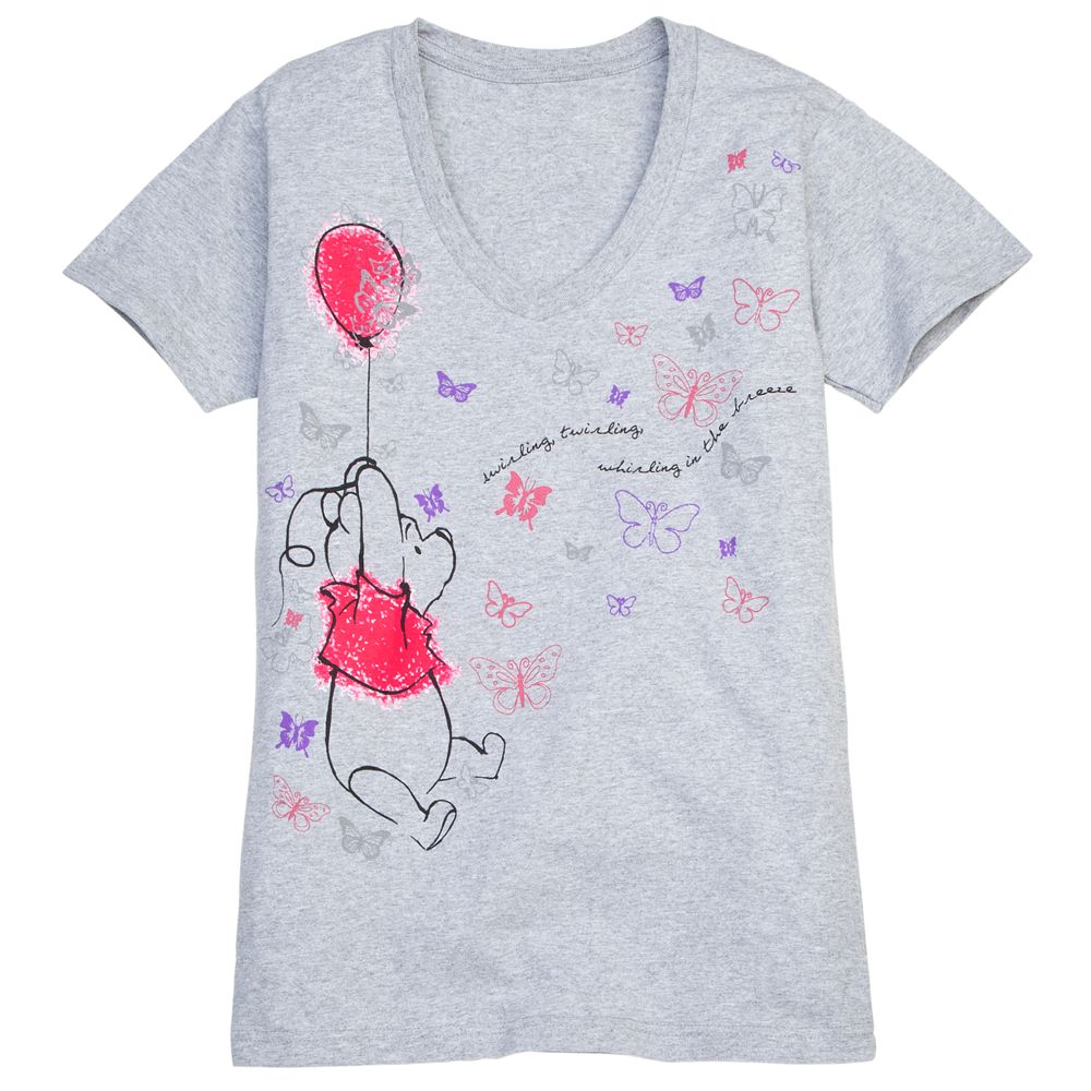V-Neck Pooh Tee for Women