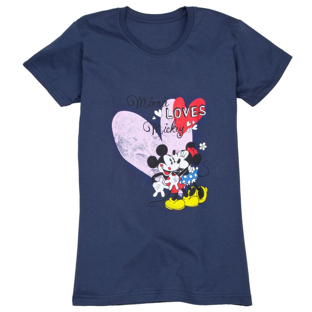 Minnie Loves Mickey Tee for Women