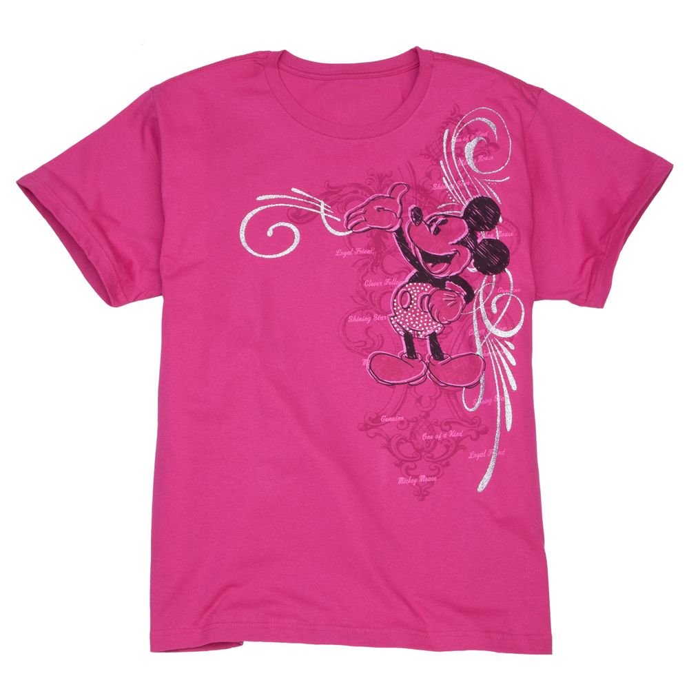 Filigree Mickey Mouse Tee for Women -- Plus Size -- Made With Organic Cotton