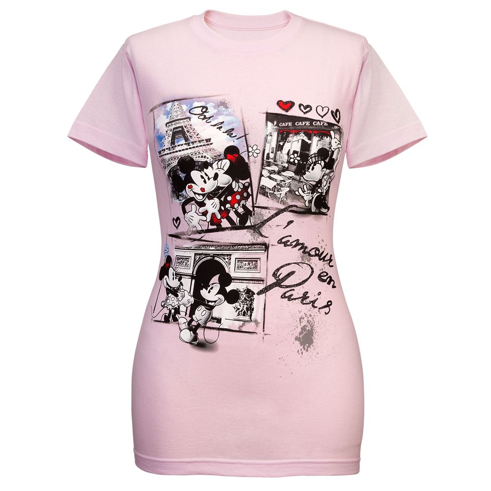 Lamore en Paris Minnie and Mickey Mouse Tee for Women