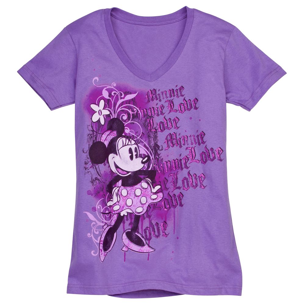 V-Neck Couture Minnie Mouse Tee for Women -- Made With Organic Cotton