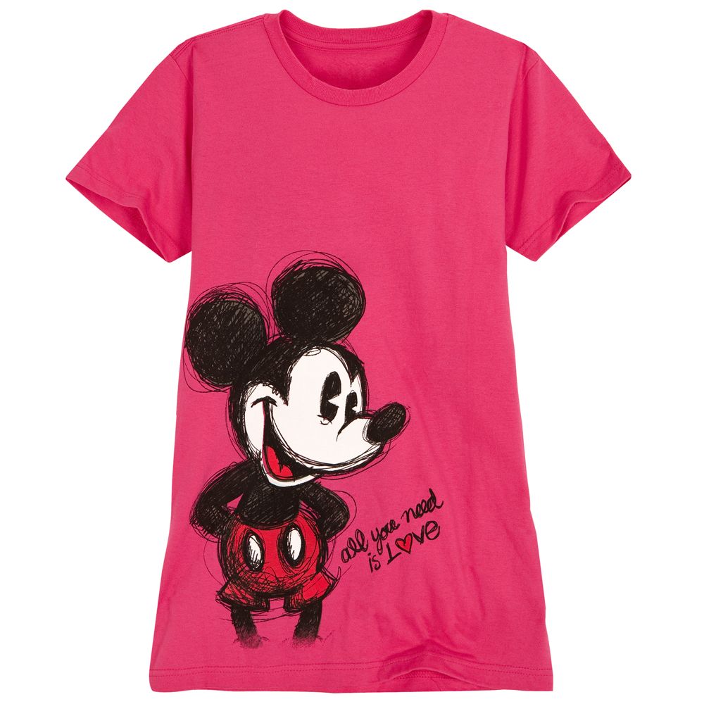 Sketch Mickey Mouse Tee for Women -- Made With Organic Cotton