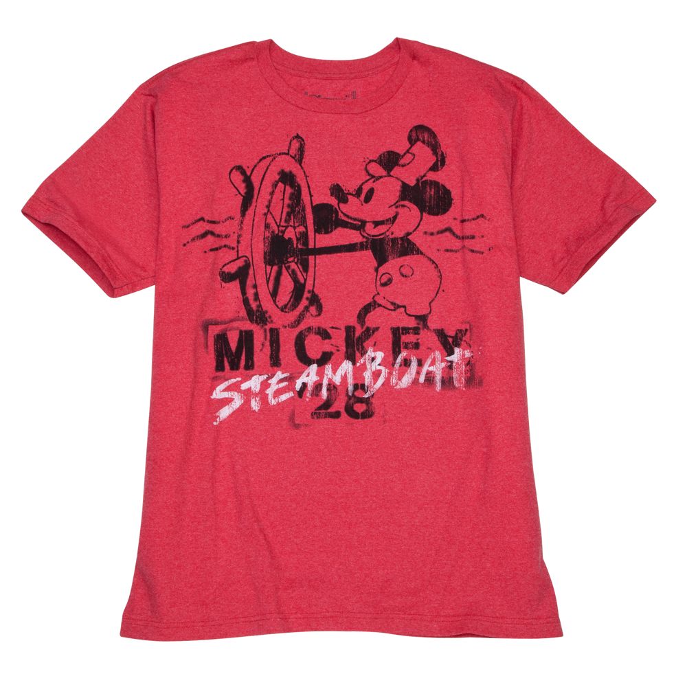 Steamboat Willie Mickey Mouse Tee for Men -- Made With Organic Cotton