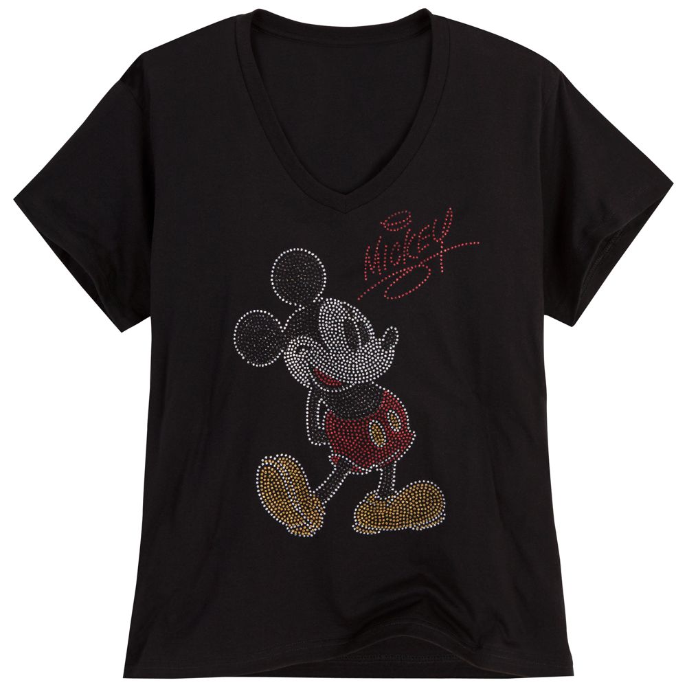 Glittering Mickey Mouse Tee for Women -- Plus Size