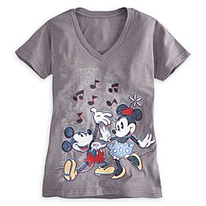 Mickey and Minnie Mouse Tee for Women