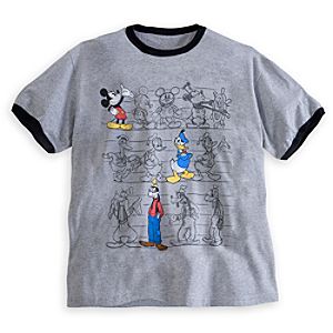 Mickey Mouse, Donald Duck, and Goofy Tee for Men - Plus Size