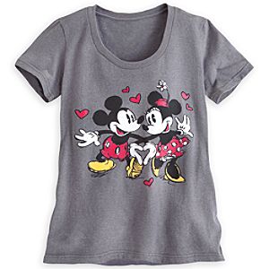 Mickey and Minnie Mouse Tee for Women