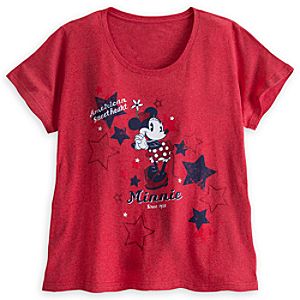 Minnie Mouse Americana Tee for Women - Plus Size