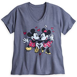 Mickey and Minnie Mouse Tee for Women - Plus Size