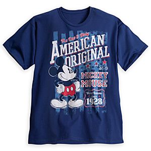 Mickey Mouse Americana Tee for Men - Plus Size