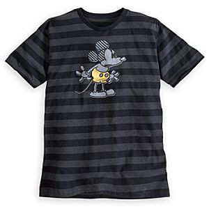 Mickey Mouse Striped Tee for Men