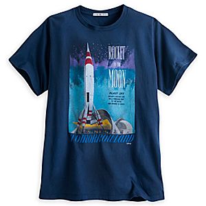 Rocket to the Moon Tee for Men by Junk Food - Tomorrowland