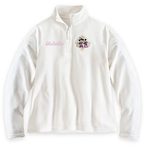 Mickey and Minnie Mouse Fleece Pullover for Women - Personalizable