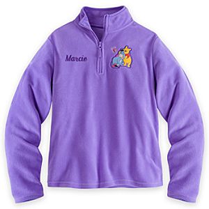 Winnie the Pooh and Eeyore Fleece Pullover for Women - Personalizable