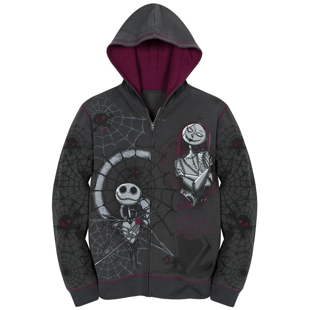Fleece Tim Burtons The Nightmare Before Christmas Hoodie for Women