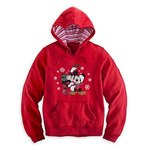 Minnie and Mickey Mouse Holiday Hoodie for Women