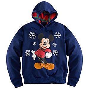 Mickey Mouse Holiday Hoodie for Men - Plus Size
