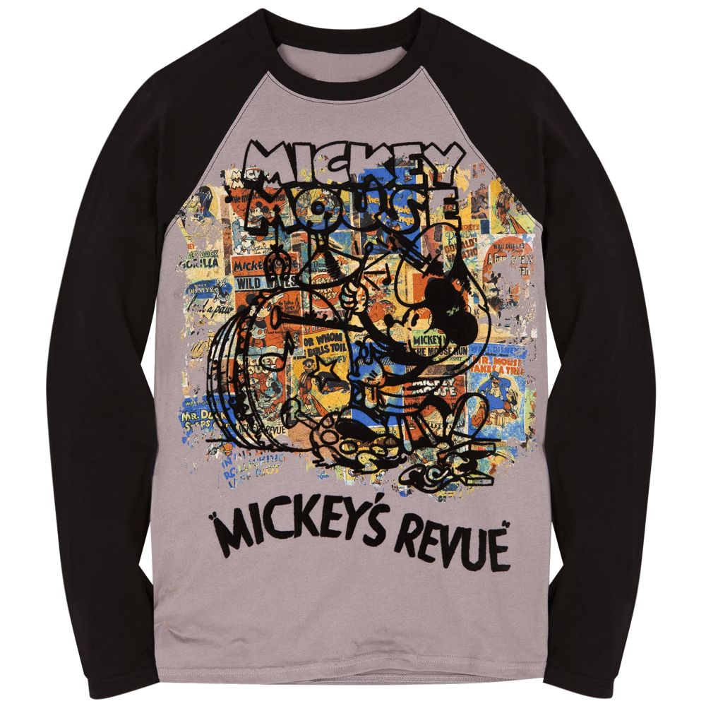 Raglan Long Sleeve Disney Nostalgia ''Mickey's Revue'' Tee for Adults