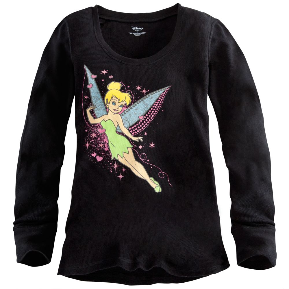Long Sleeve Thermal Tinker Bell Tee for Women