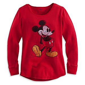 Mickey Mouse Long Sleeve Thermal Tee for Women