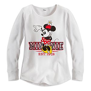 Minnie Mouse Long Sleeve Thermal Tee for Women