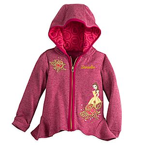 Belle Zip Hoodie for Girls - Personalizable