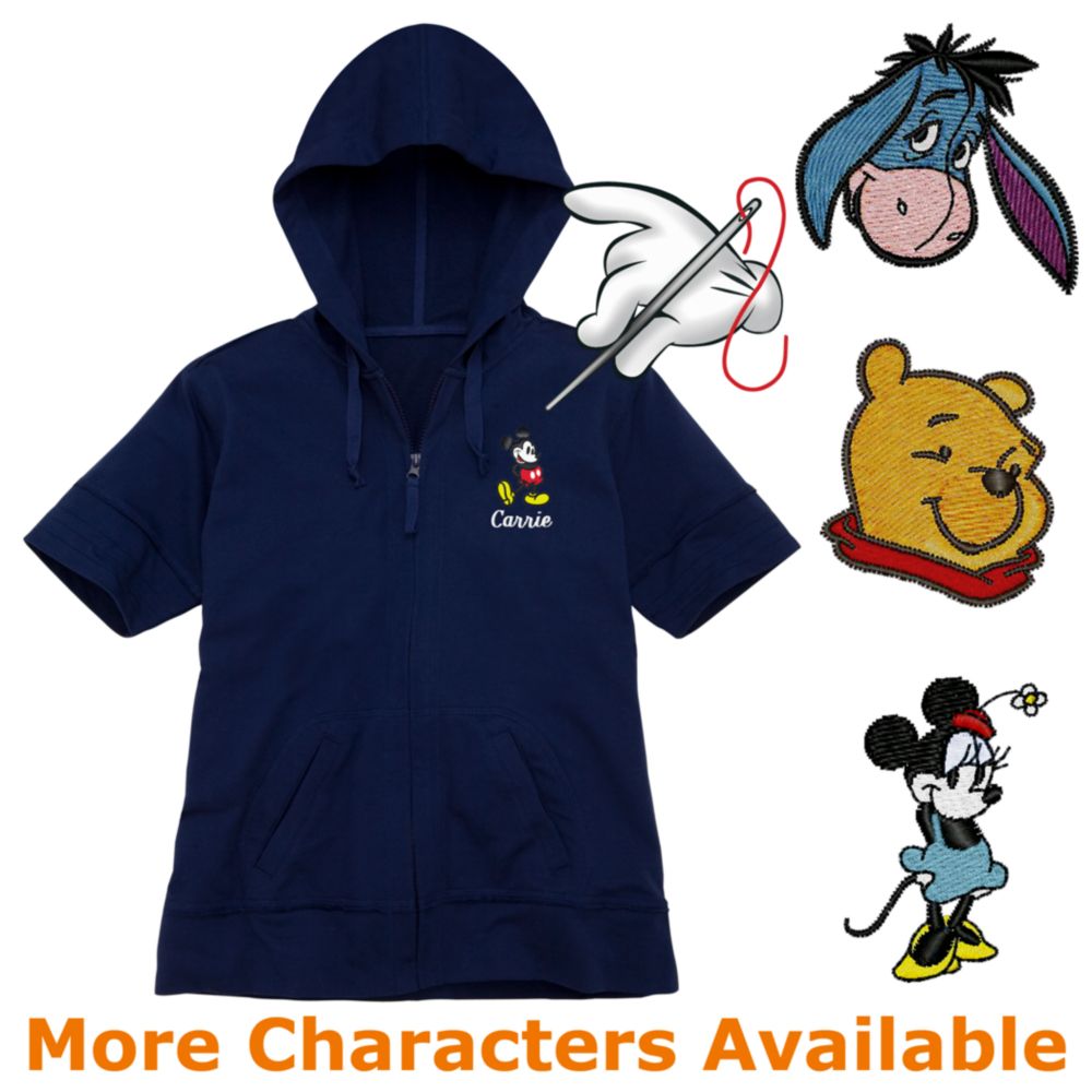 Create-Your-Own Short Sleeve Zip Hoodie for Her