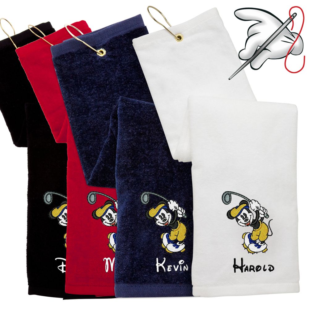 Personalized Mickey Mouse Golf Towel