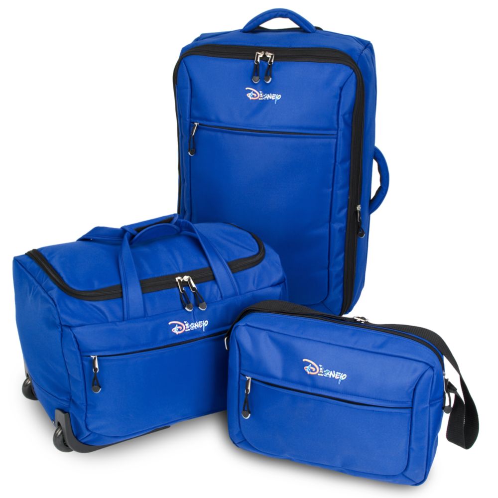 Rolling Disney Luggage Set -- Blue 3-Pc.