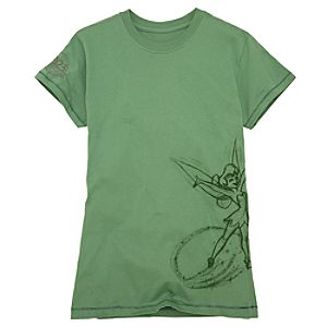 D23 Membership Exclusive Wrap Around Tinker Bell Tee for Women